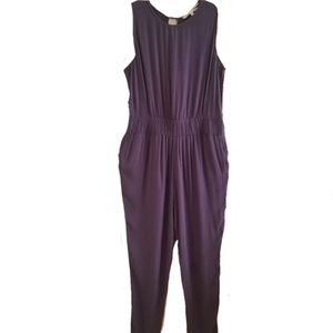 Rachel Roy Indigo Semi-Open Back Jumpsuit Size XL